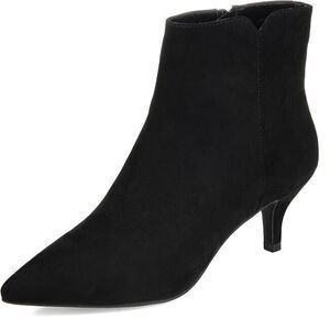 Journee Collection Black Heeled Boots